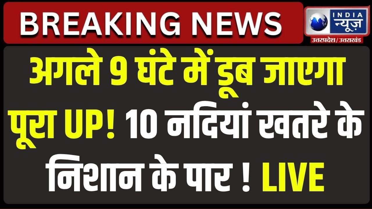UP Flood News LIVE : UP-MP में बारिश का तांडव! नदियां उफान पर, बाढ़ का बढ़ा खतरा | Breaking News |
