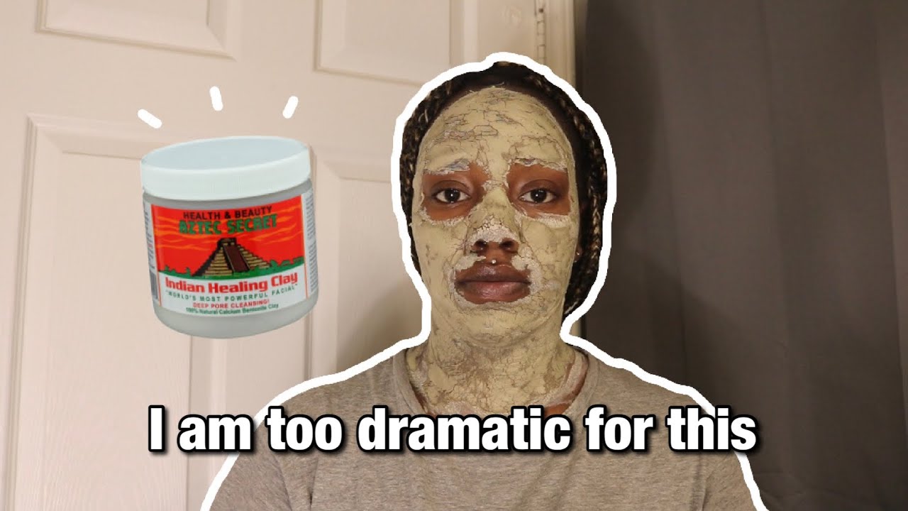 First Time Using A Face Mask ! | Aztec Clay Mask