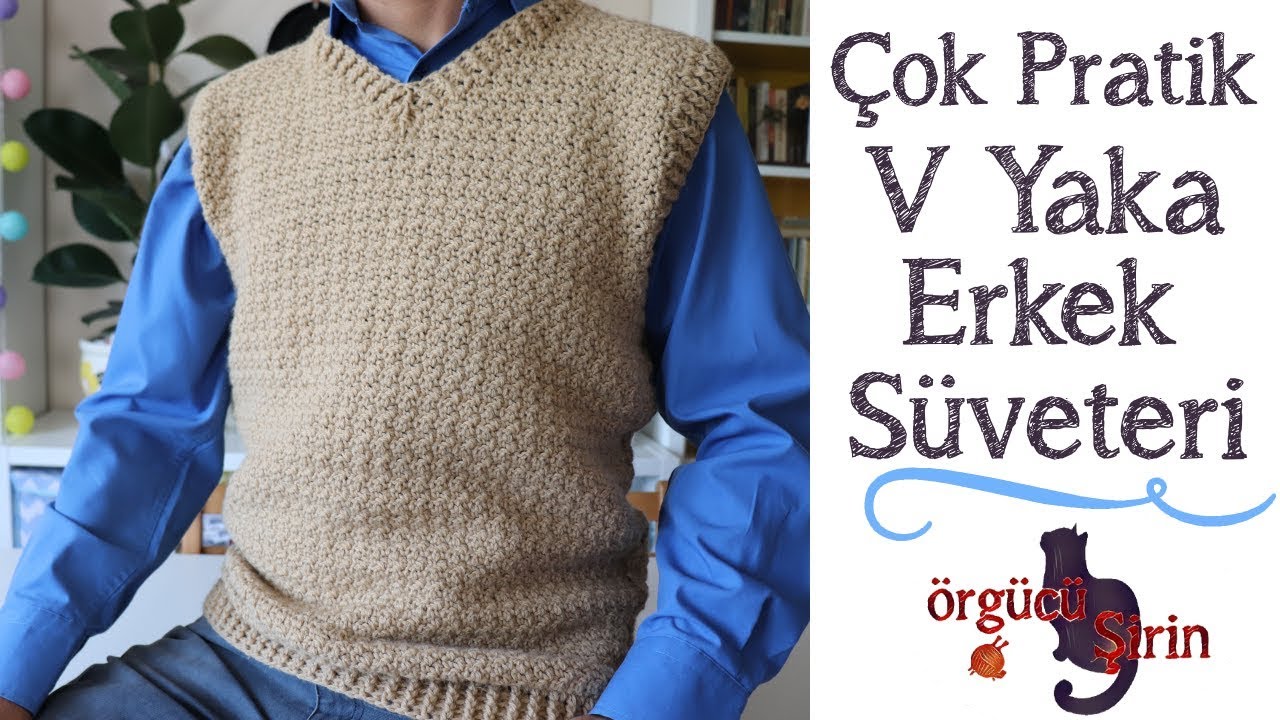 V Yaka Erkek Süveteri / Süveter Modelleri