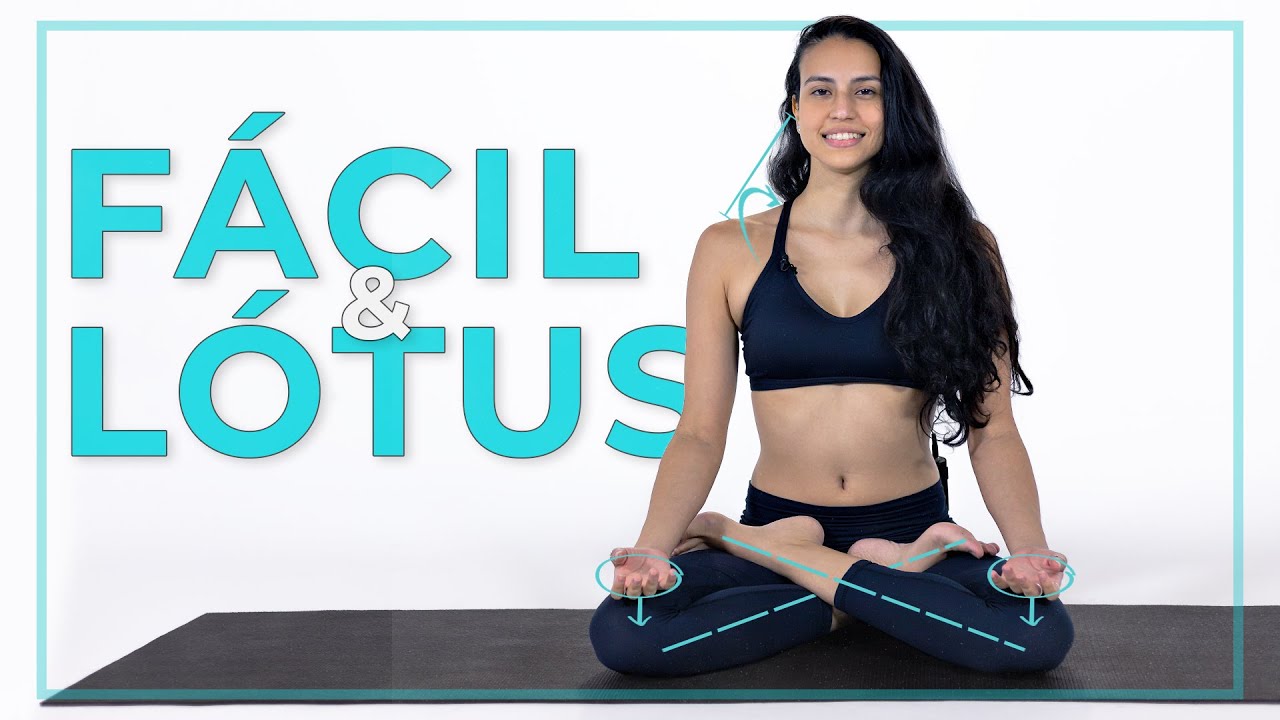 COMO FAZER a Postura De Lótus (Padmasana) e Postura Fácil (Sukhasana) - TUTORIAL COMPLETO