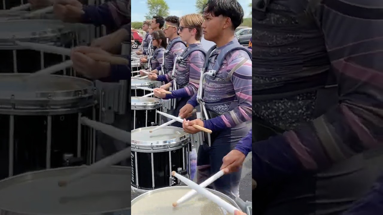 Tight beats! #percussion #warmup #marchingpercussion #marching #shorts #wgi2024