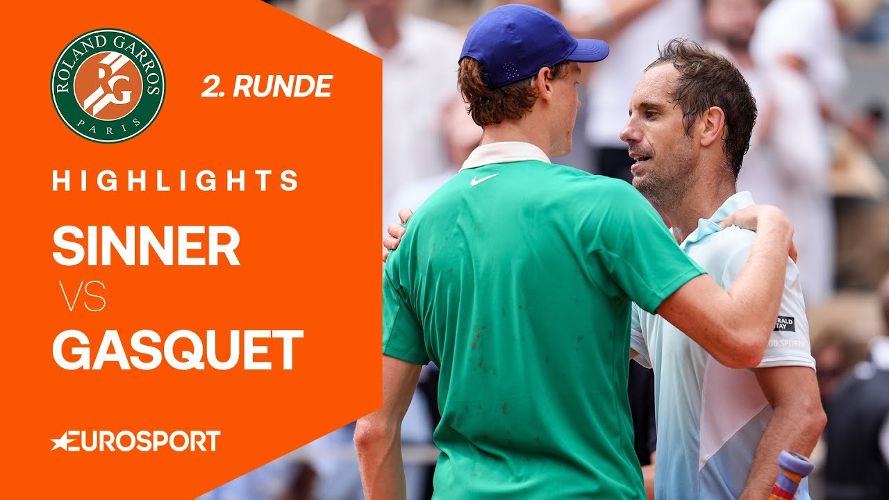 Jannik Sinner - Richard Gasquet | Highlights XXL deutsch | 2. Runde | French Open 2025