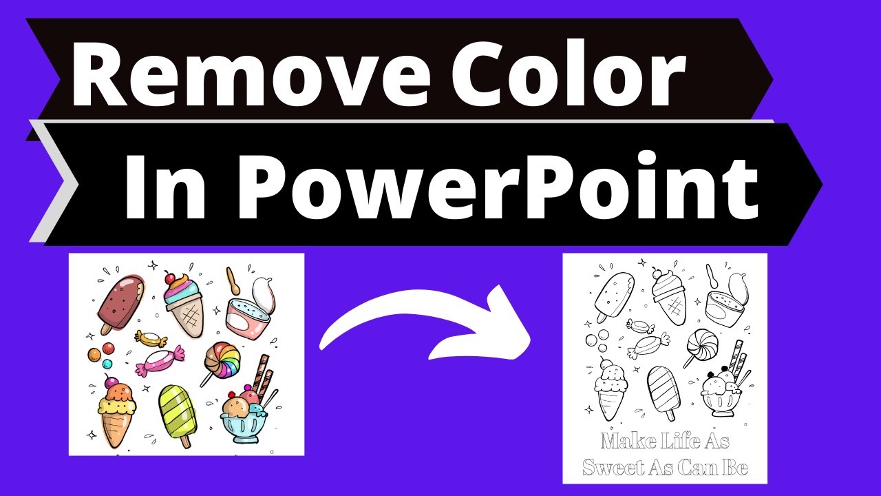 Removing Color From Images In Powerpoint | Create KDP Low Content Books In PowerPoint