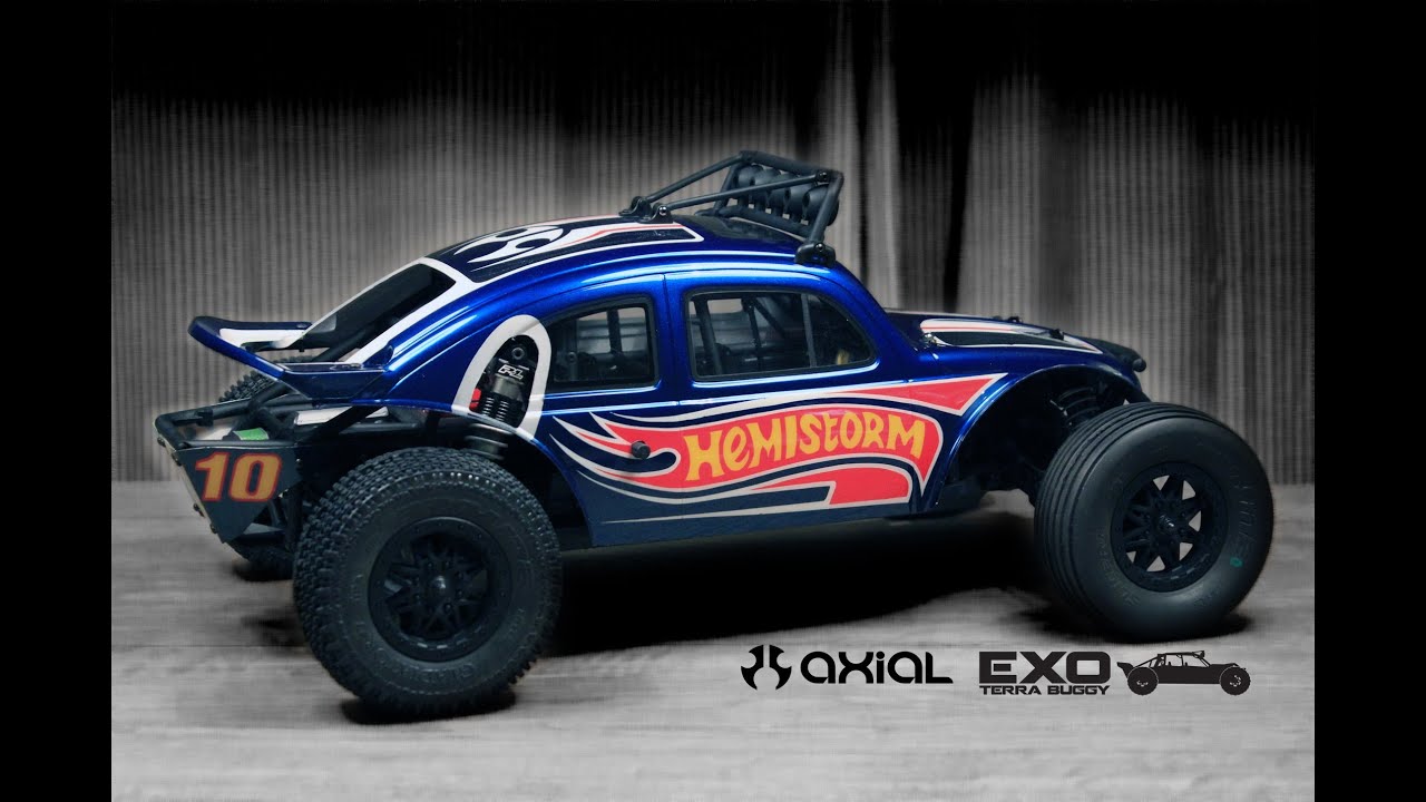 HOT WHEELS! Custom Painted Axial Exo Terra - VW Baja Bug