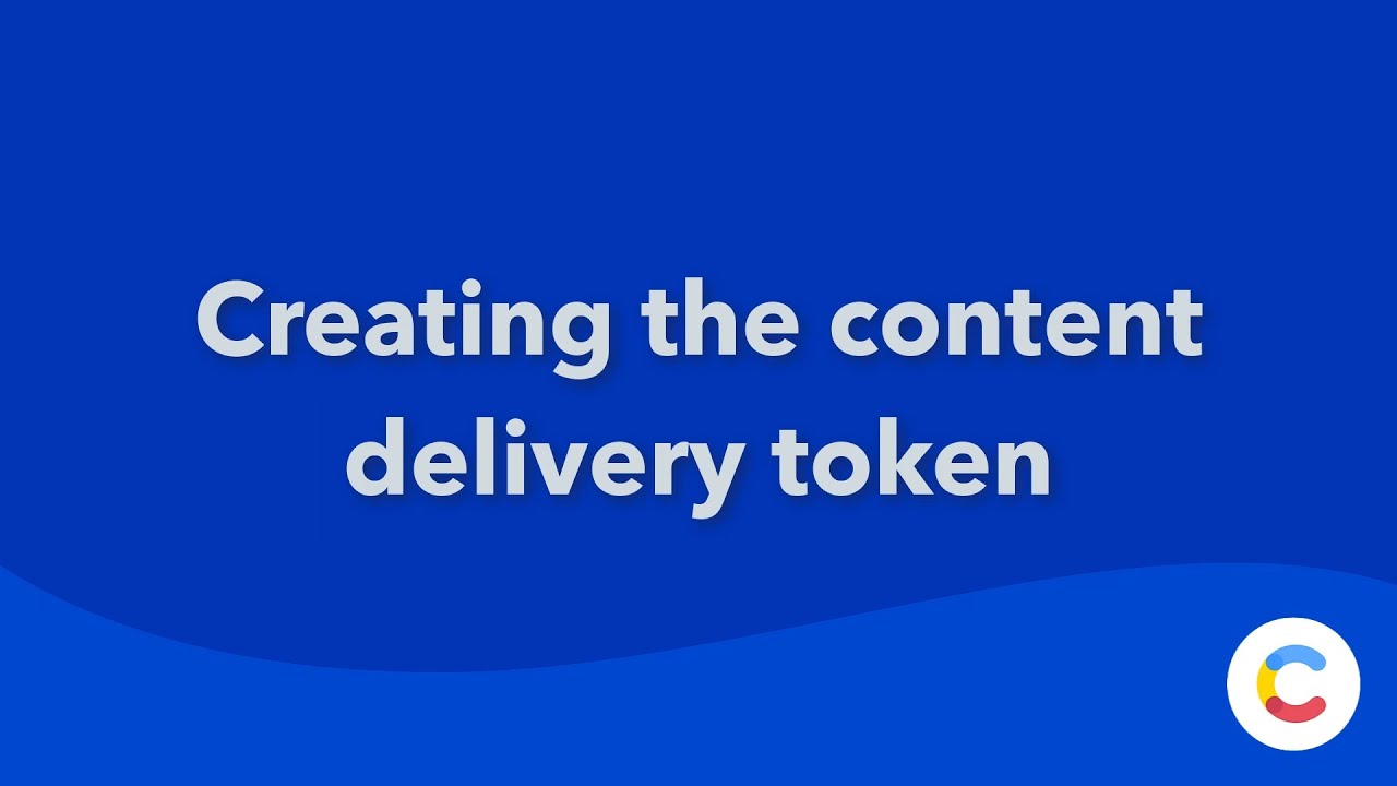 How to access the content delivery API token in the Contentful web app