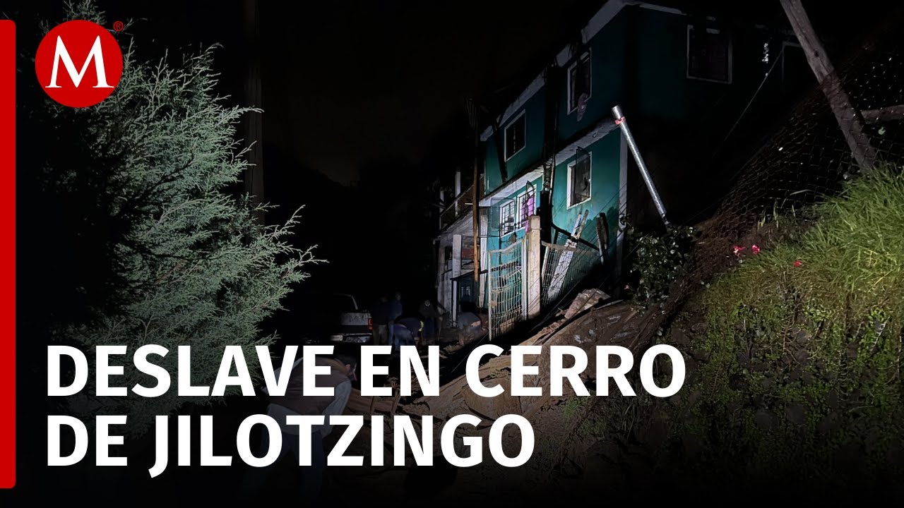Continúa la búsqueda de desaparecidos tras deslave en Jilotzingo, tres personas encontradas