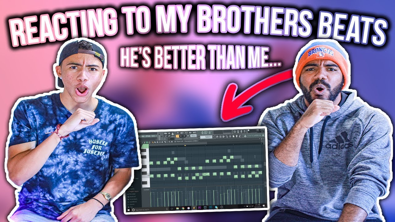 Reacting To My BROTHERS Beats!!! (HES BETTER THAN ME...) | Sharpe