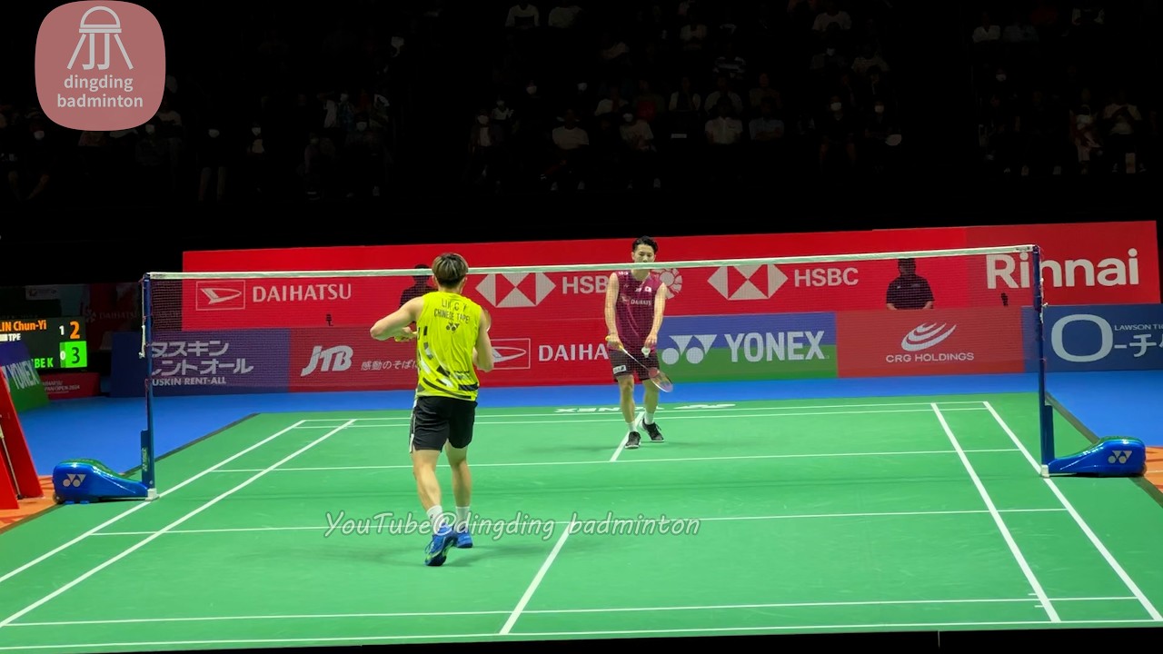 林俊易Lin Chun Yi VS  Koki WATANABE渡邊航貴【4K 60FPS Nice Angle】