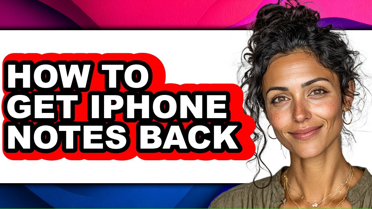 How to Get Iphone Notes Back (easy Method)
