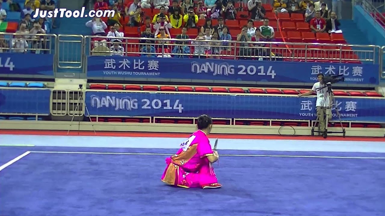 Nanjing 2014 Youth Wushu Tournament - Wushu (Taolu) - Women's Jianshu (Straight Sword) - 1st Place