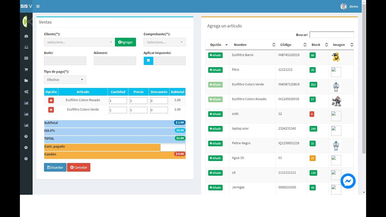 Código fuente sistema web de ventas compras php, mysql