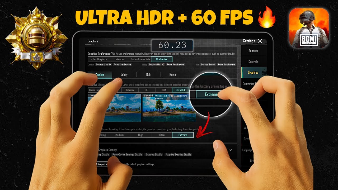 📲 iPad Pro M5 🔥 BGMI ULTRA HDR 60 FPS (Extreme) &ndash; NO LAG? Handcam Test with Fps Meter