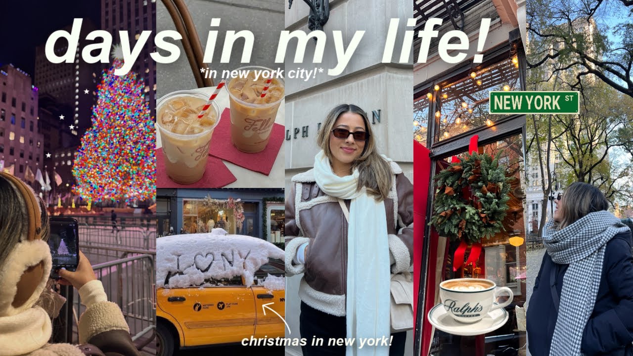christmas in new york🎄cozy days in my life, coffee shops, museums, & exploring nyc!