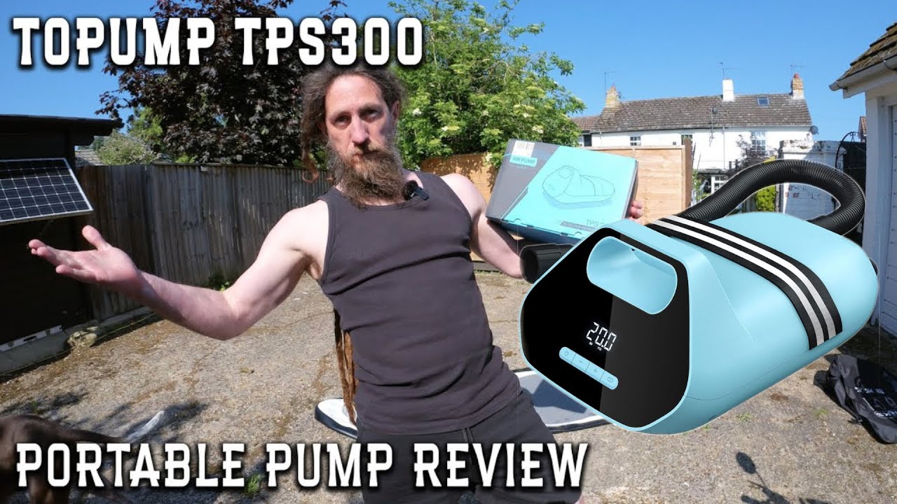 TOPUMP TPS300 | The Ultimate Portable SUP pump? | Battery powered paddle board pump tests