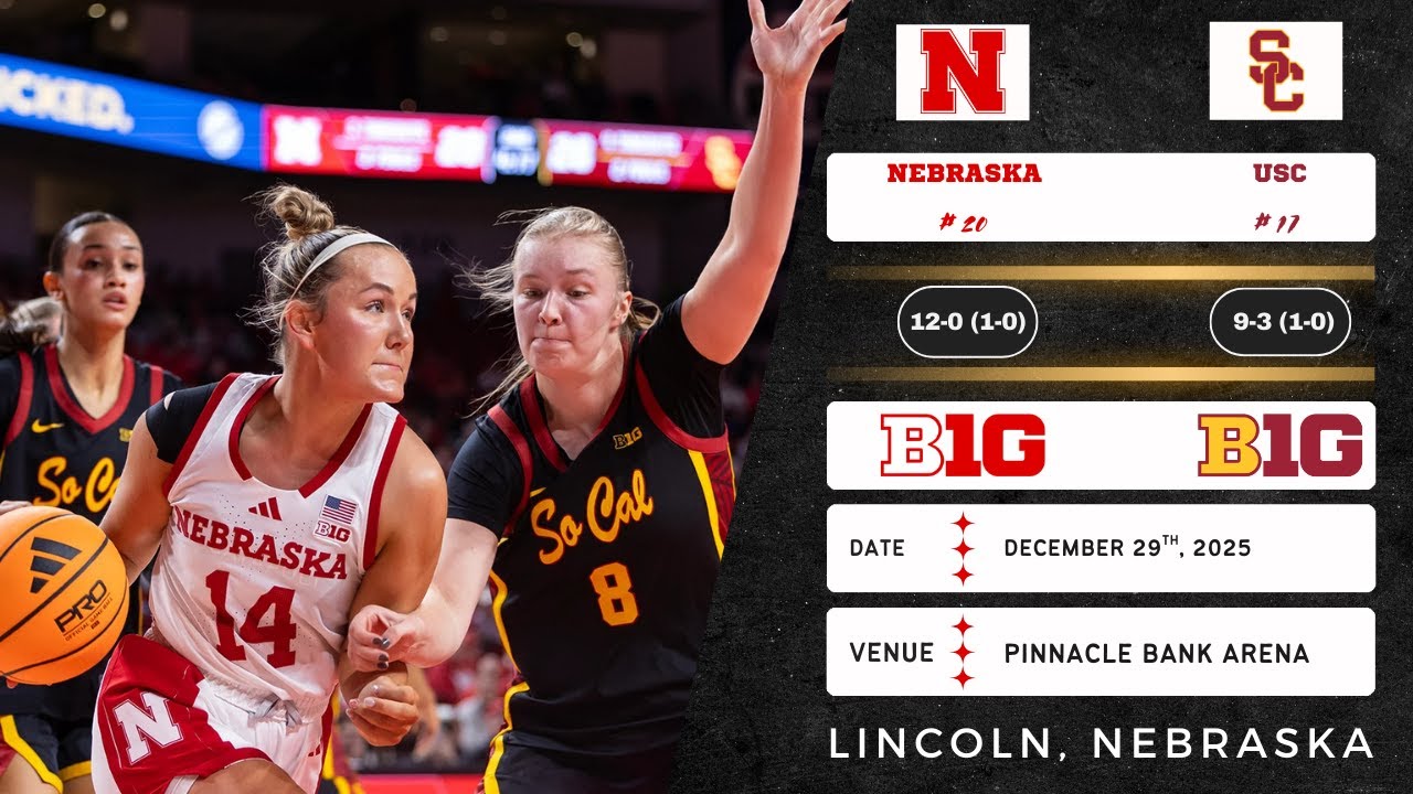 No. 20 Nebraska vs No. 17 USC | Big Ten | 12.29.25