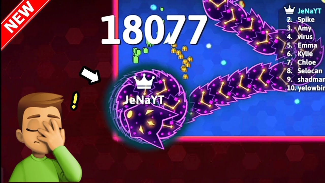 I Feed Cute Bot In Snake. Io! Epic SnakeIo Gameplay