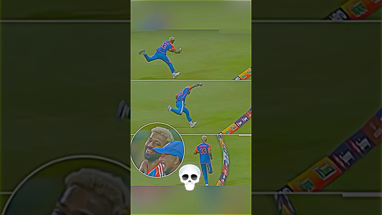 Stunning Catch By Hardik Pandya 💀 #cricket #shorts