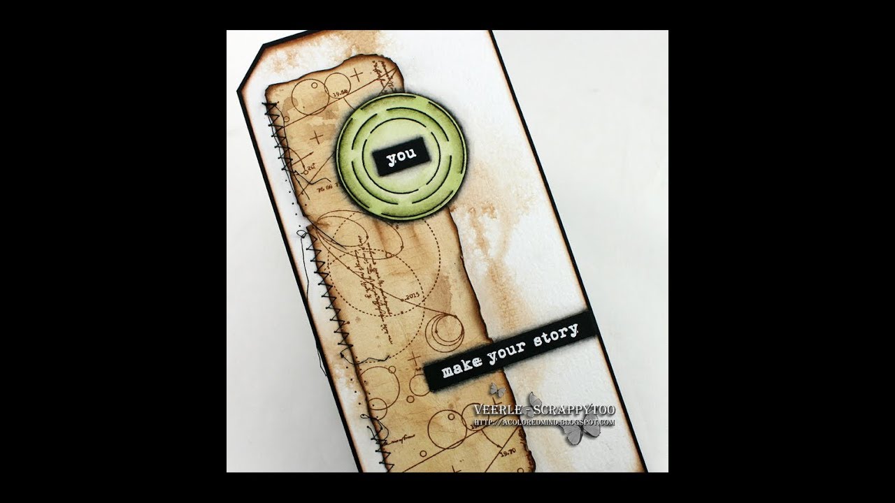 You make your story - A mixed media tag with Visible Image stamps