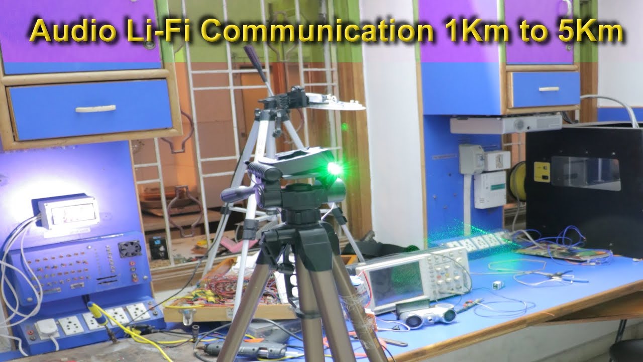 Long distance Lifi communication -Audio