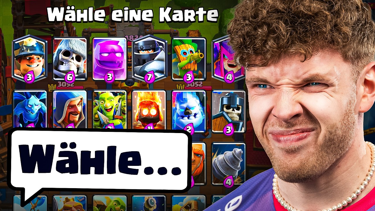 😱🤯IHR WÄHLT MEINE KARTEN in MEGA AUSWAHL, DOCH DANN... | Clash Royale Deutsch
