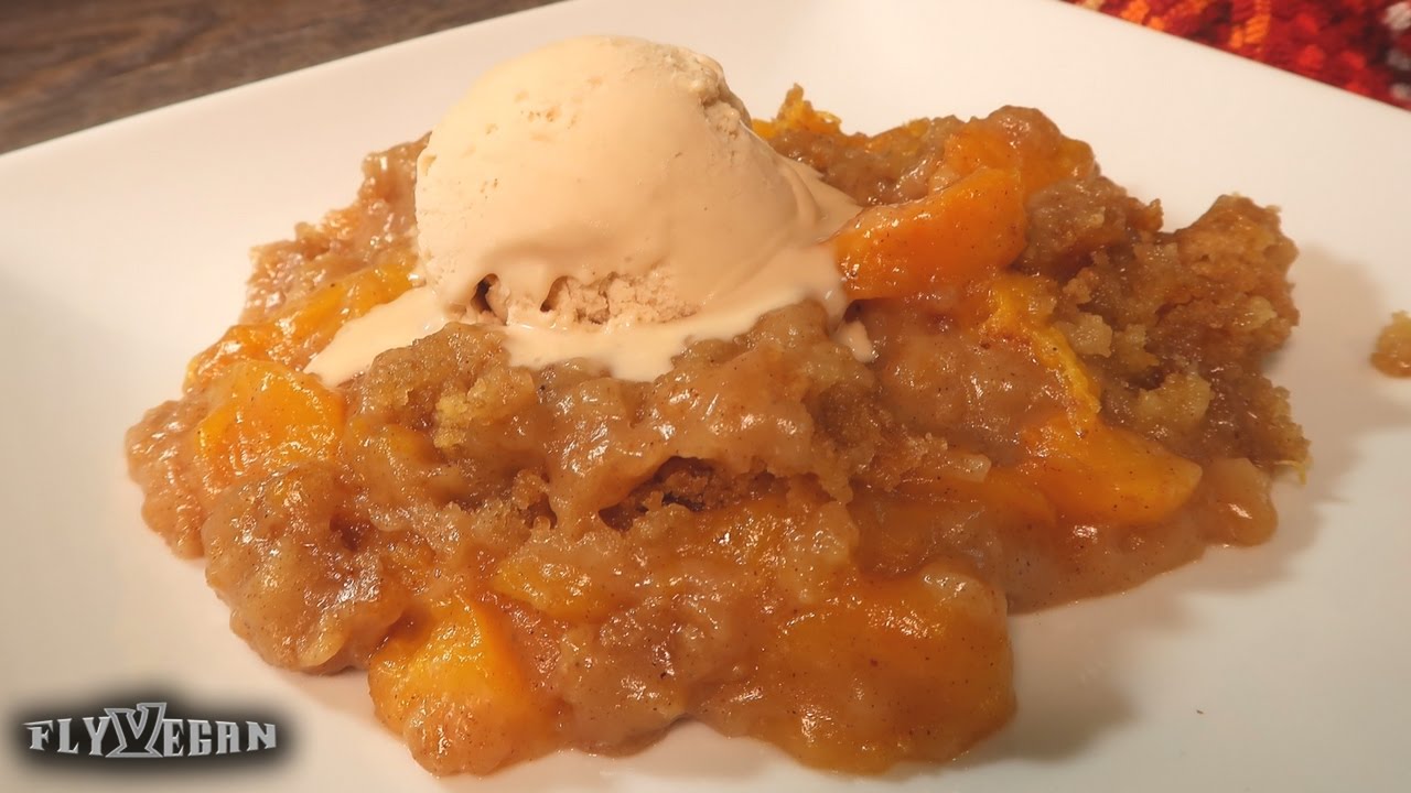 Vegan Peach Cobbler