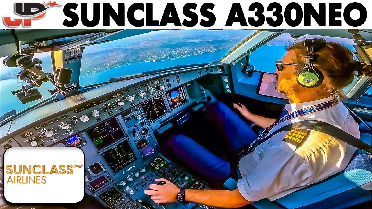 Airbus A330neo Cockpit Approach & Landing at Varna🇧🇬