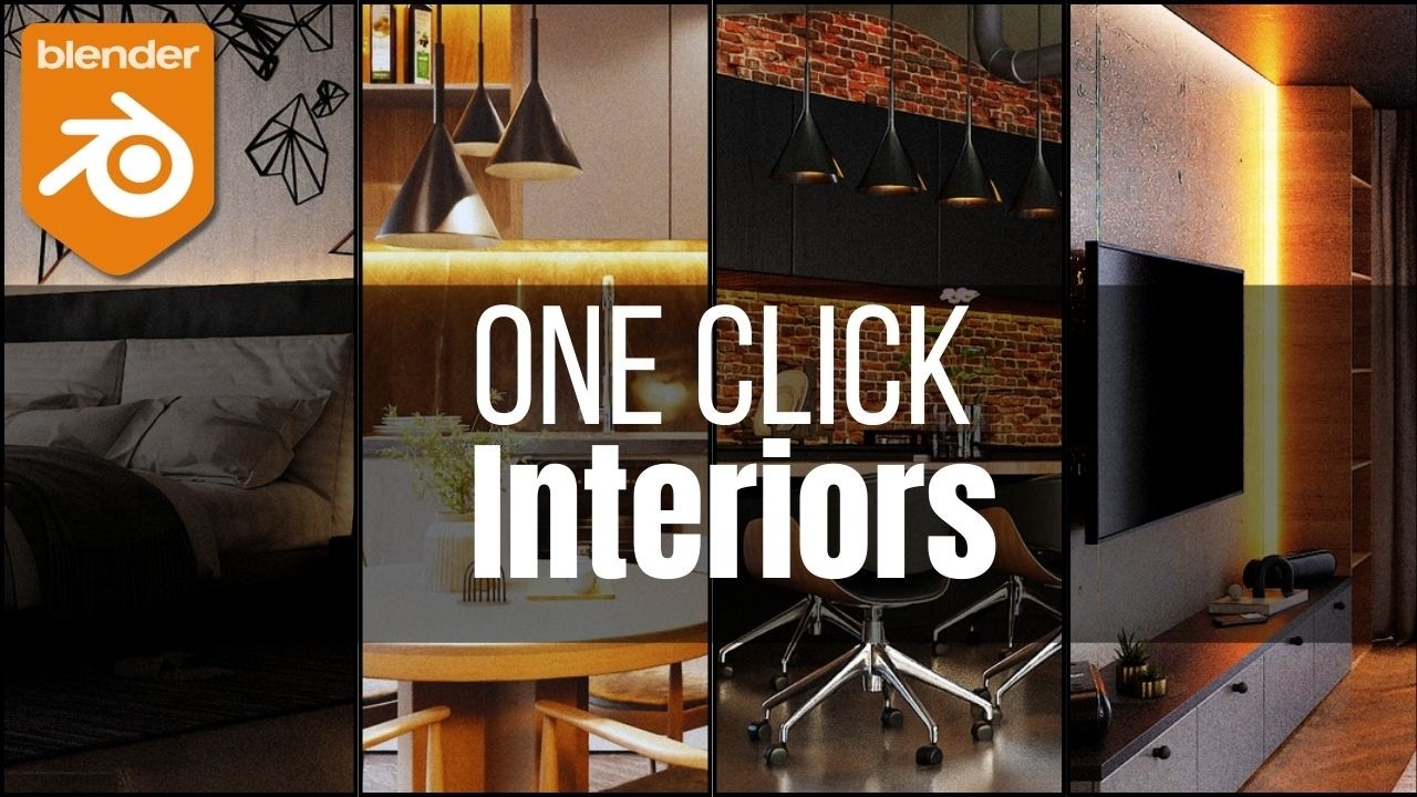Новый аддон для Blender для создания интерьерных сцен | Lazy Interiors