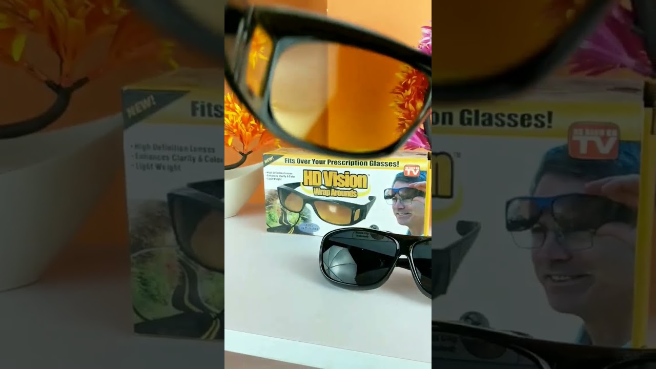 Hd day & night vision glasses live test #hdglasses #drivingglasses #glasses