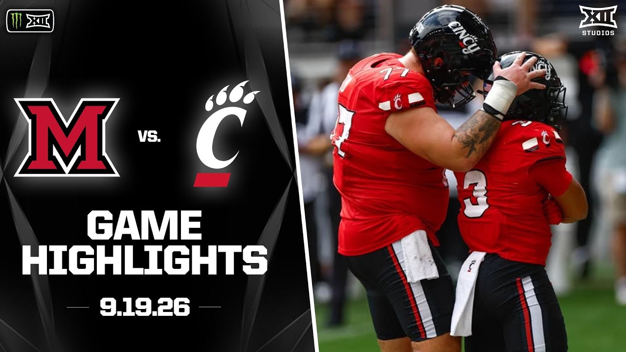 Miami (OH) vs. Cincinnati Highlights | 2026 Monster Energy Big 12 Football