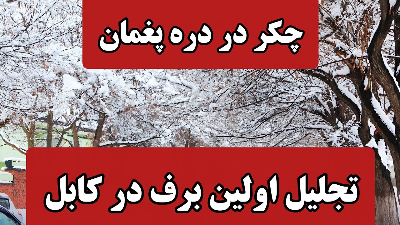 برنامه جالب در اولین روز برفی در پغمان و صحبت های جالب باشنده گان در مورد برف
