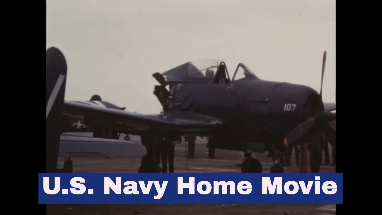 U.S. NAVY HOME MOVIE  F8F-1 BEARCATS FROM VF-11   CORPUS CHRISTI NAVAL AIR STATION  50314