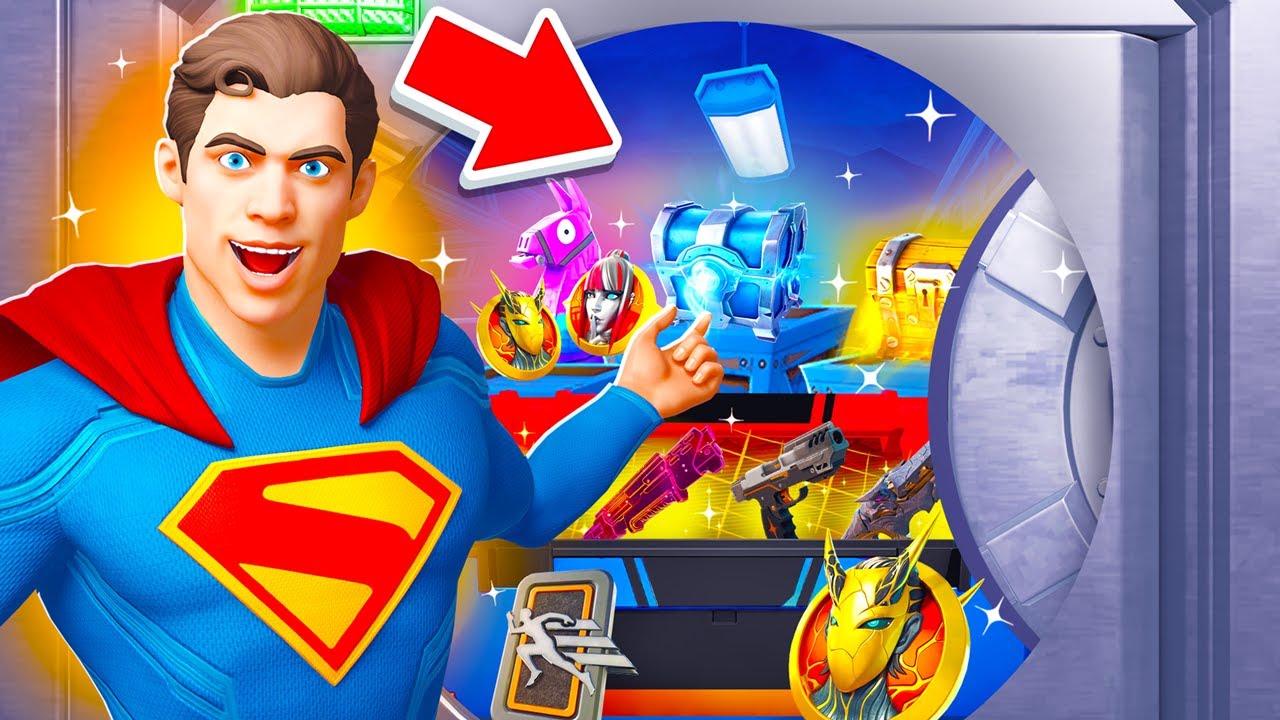 Tylko LOOT z sejfu SUBER BOHATERA w Fortnite
