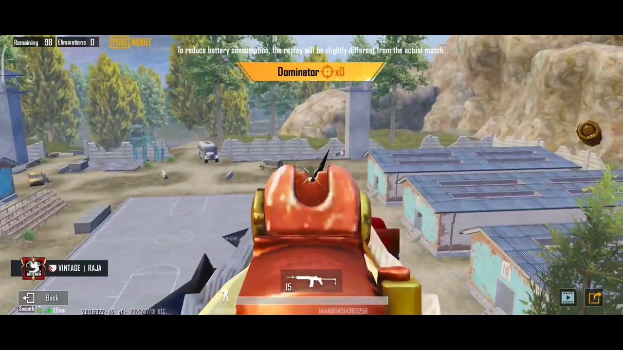 Highlights scene of Match #vintagegaming #Pubgmobile