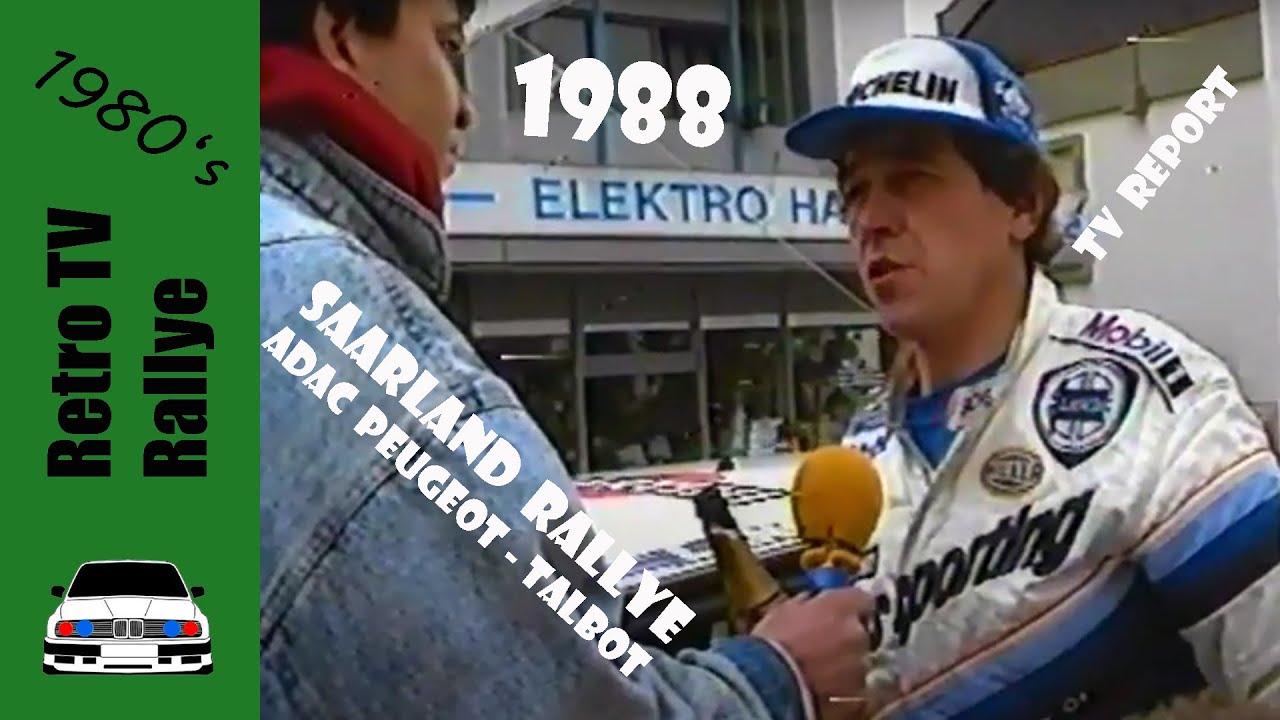 ADAC Saarland Peugeot-Talbot Rallye 1988 | Retro TV RTL | Deutsche Rallye Meisterschaft Audi Quattro
