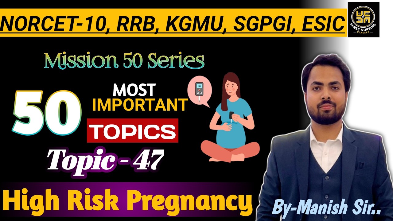 High Risk Pregnancy in Hindi l Warning Sign, Causes, Prevention l Shree Nursing Classes l Manish Sir