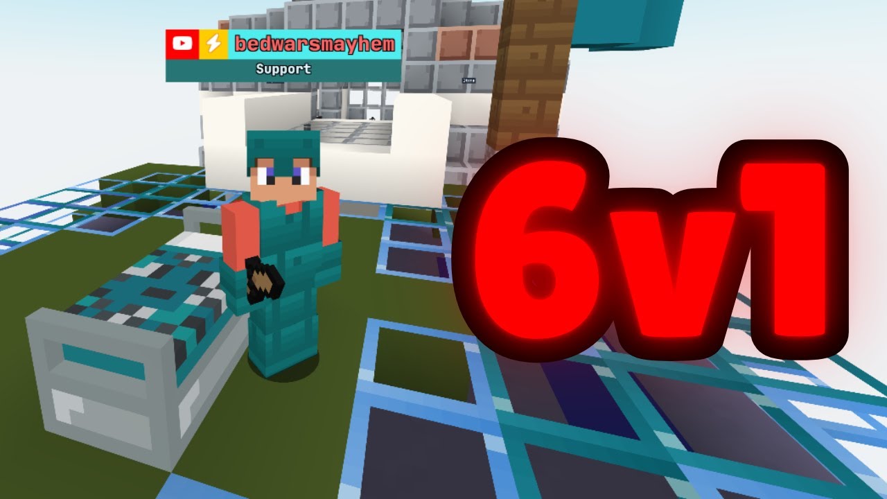 Выиграйте Bloxd Bedwars, находясь под прицелом!