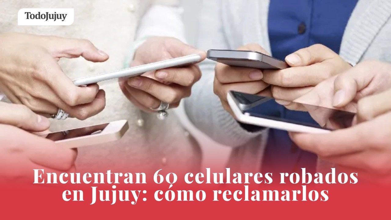 Encuentran 60 celulares robados en Jujuy: cómo reclamarlos