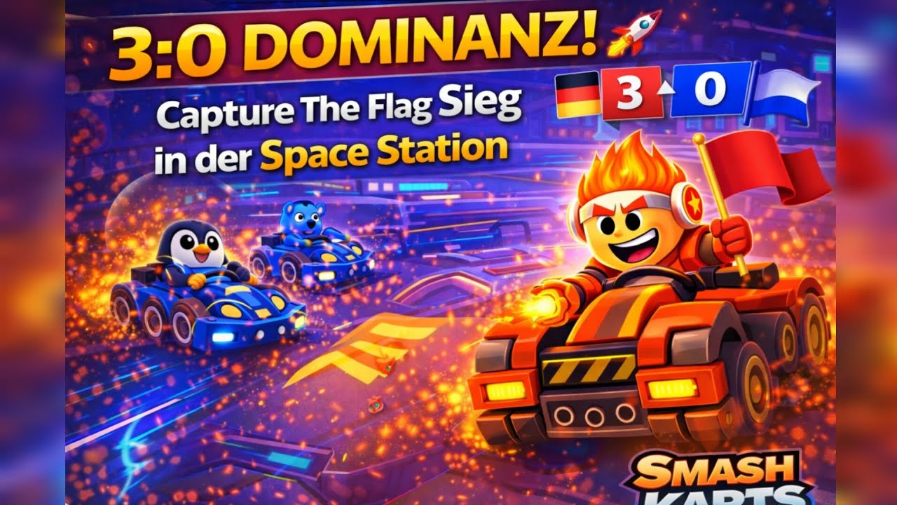 Klarer 3:0 Sieg! 🚀 Capture The Flag Space Station #smashkarts 