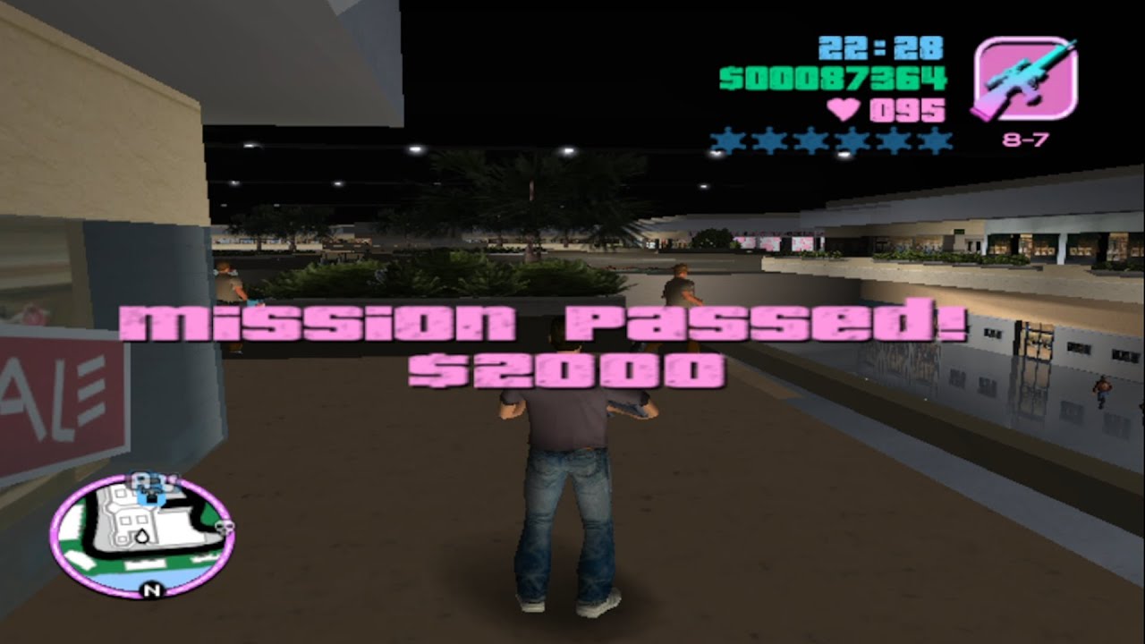 Smash Shop Fronts Glass in the Mall  Mission | GTA Vice City | #gta_vice_city