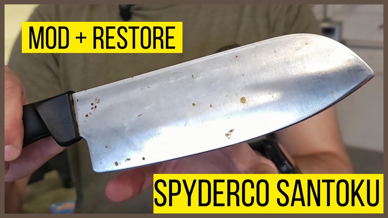 Restoring & Modding My Spyderco Santoku Knife
