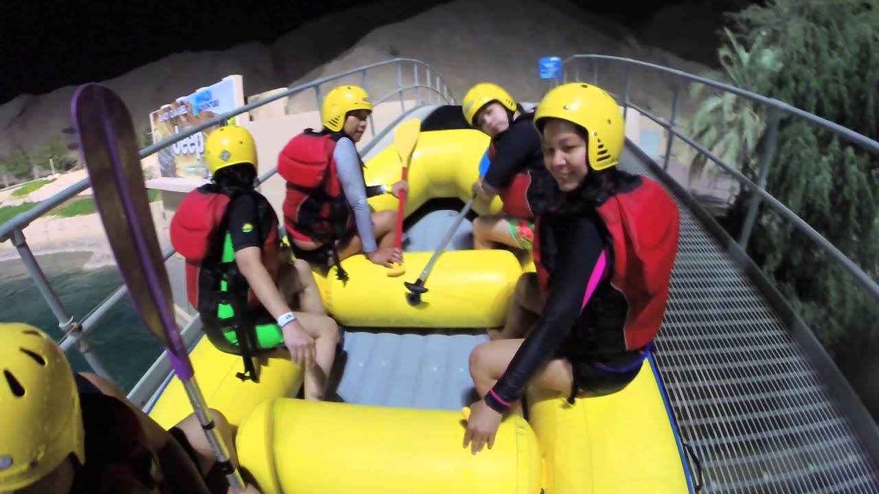 White Water Rafting at Night in Wadi Adventure Al Ain