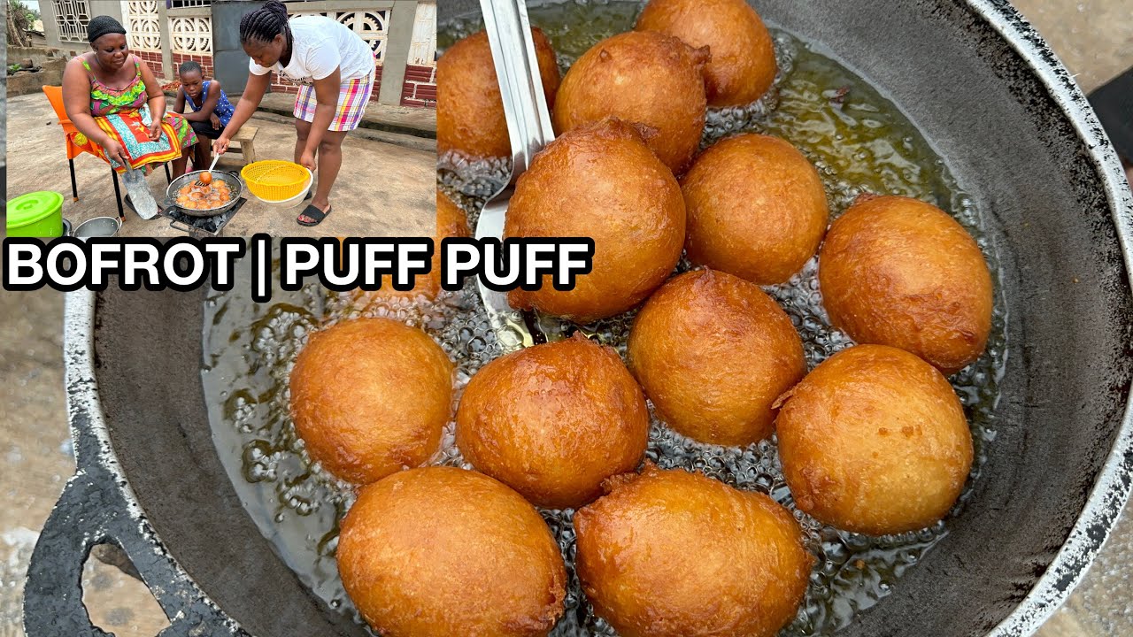 Как приготовить самую популярную закуску в Гане — бофрот | Toogbei | Puff Puff | ЛУЧШИЙ СПОСОБ🇬🇭