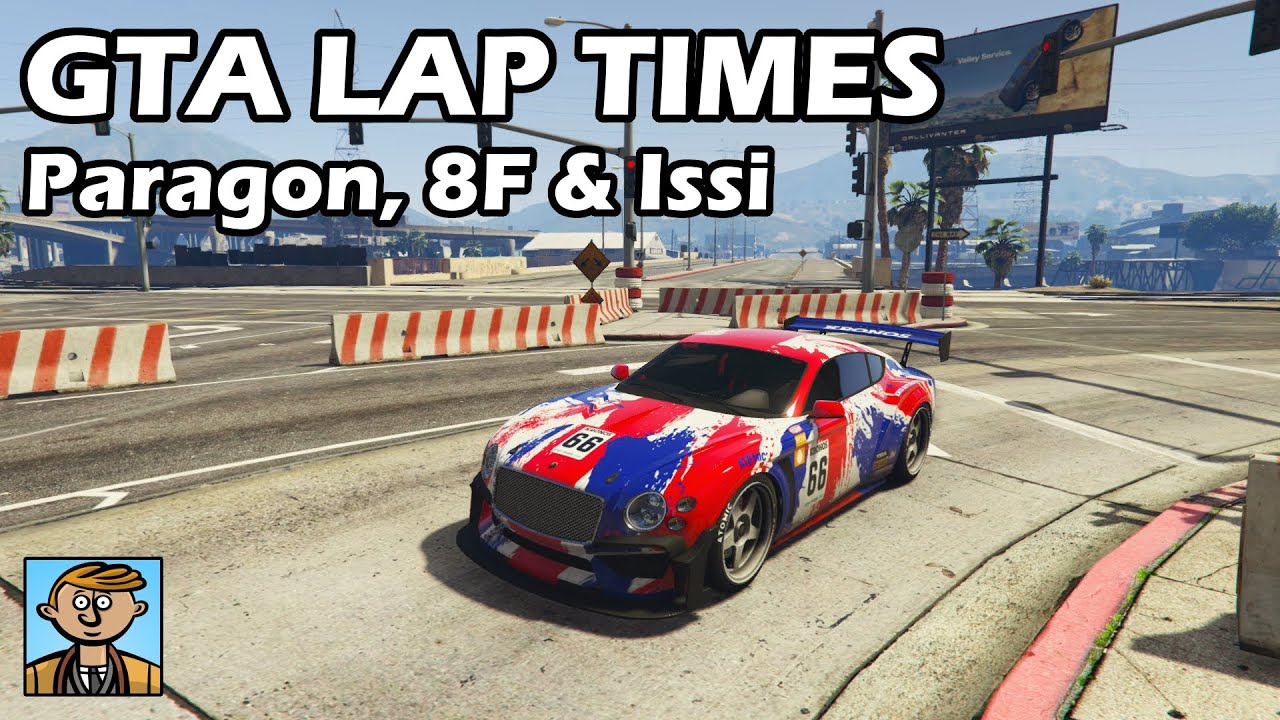 Fastest Sports Cars (Paragon, 8F Drafter & Issi) - GTA 5 Best Fully Upgraded Cars Lap Time Countdown