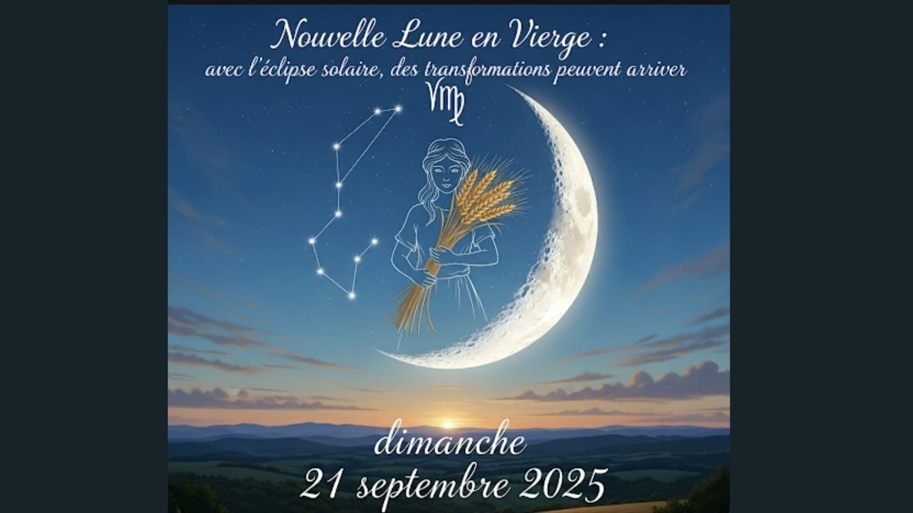 Nouvelle lune en vierge du dimanche 21 septembre 2025 : des transformations peuvent se produire