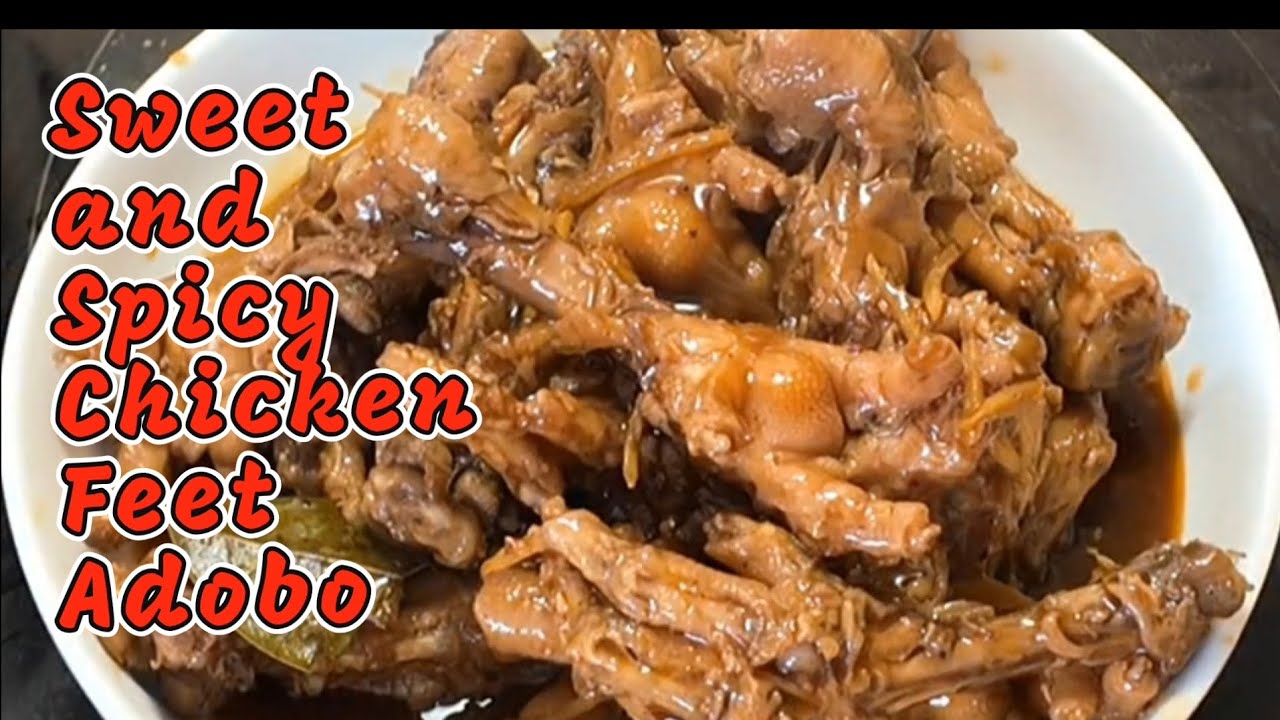 Sweet and Spicy Chicken Feet Adobo | Easy Filipino Recipe | Hey Mama Vlog #pinoyfood #chickenfeet