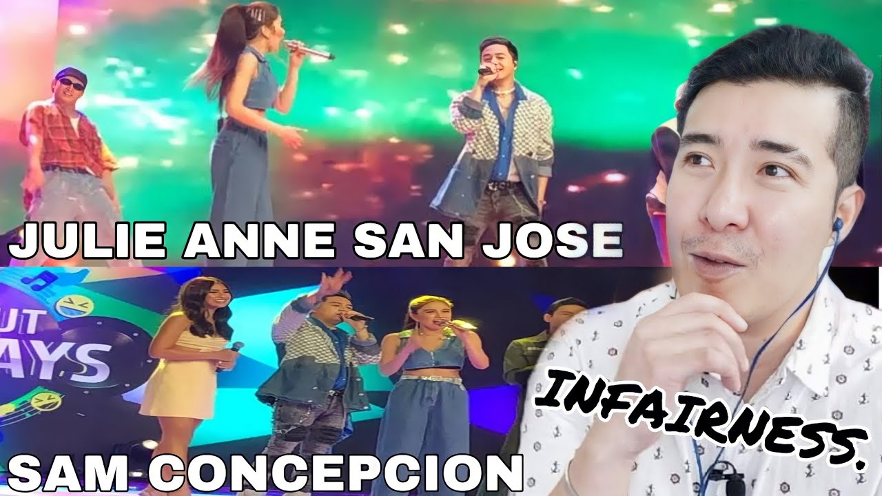 [REACTION] JULIE ANNE SAN JOSE WITH SAM CONCEPCION | ALL OUT SUNDAYS | APRIL 24 2022