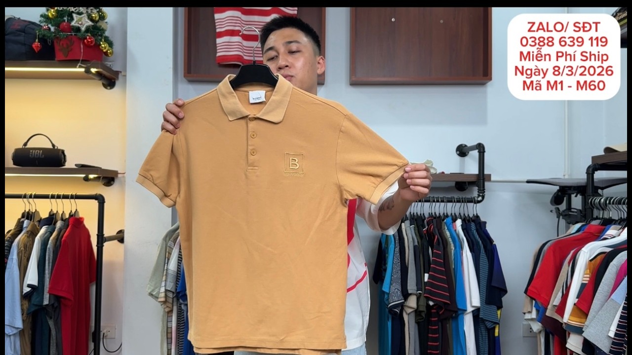 8/3 | Áo Polo Cộc Tay Mới Về | BBR, Lacoste, Misoni, Das | 0388 639 119