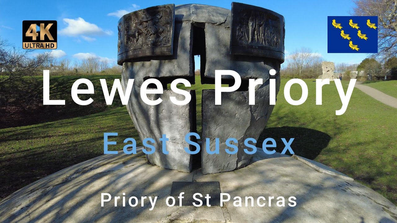 Lewes Priory Ruins of St Pancras priory Lewes East Sussex
