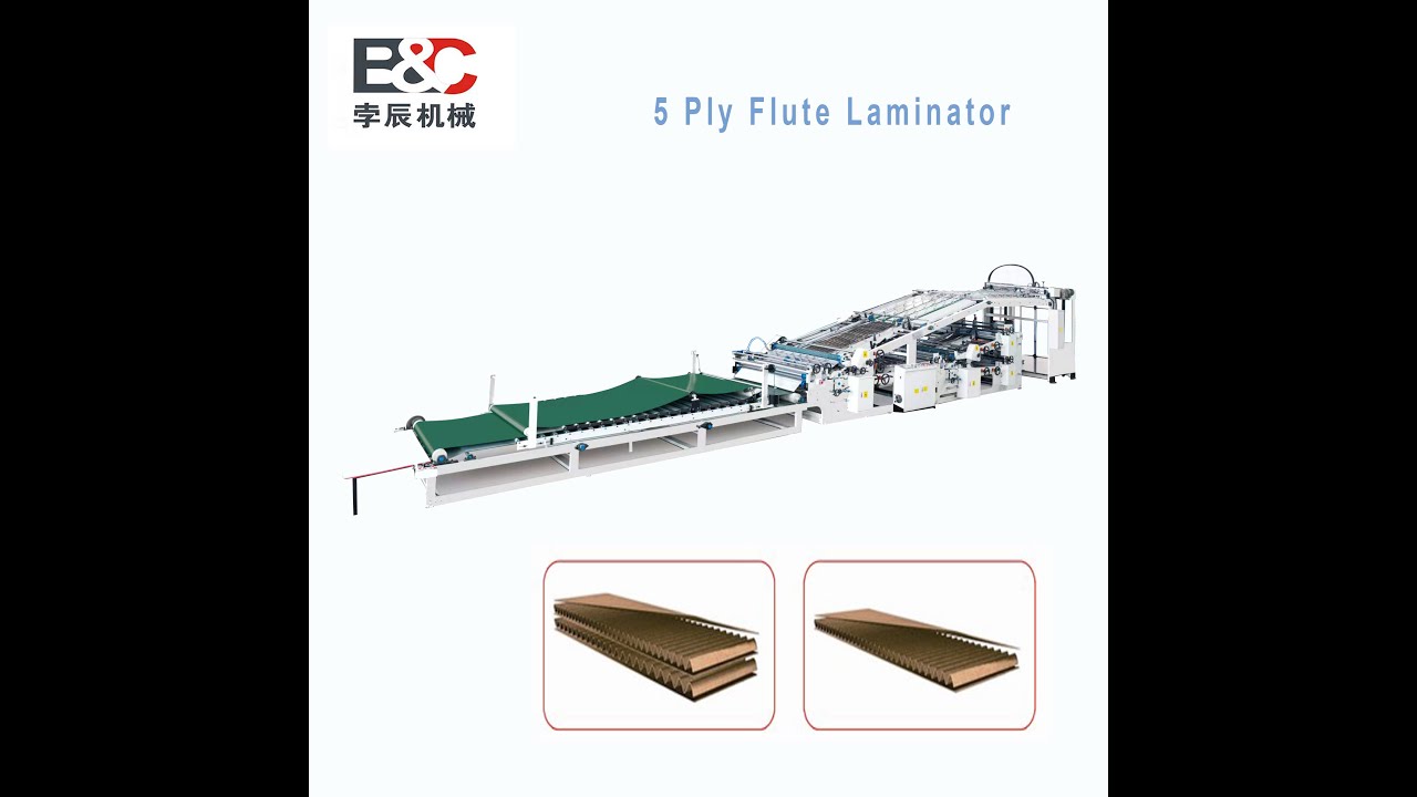 5 ply flute laminator for 3 or 5 ply board making machine
