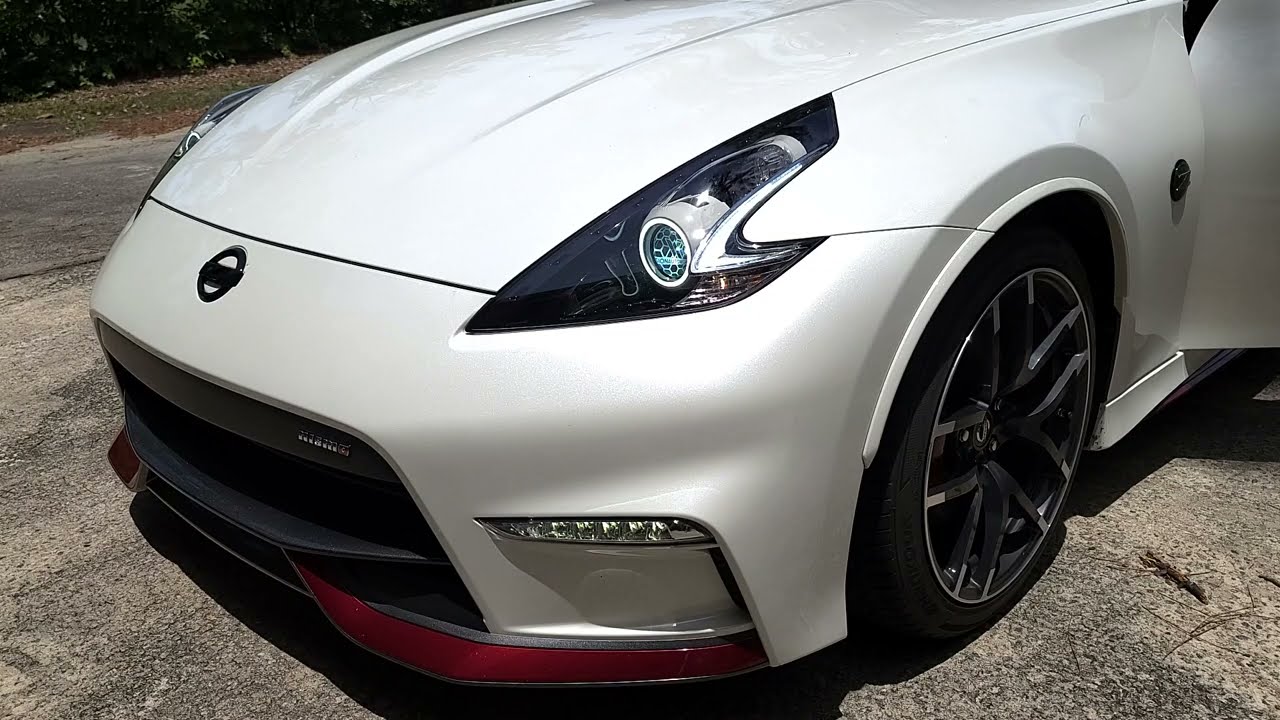 Nismo 370z Custom Headlights - STi-R Clear Lens, Clear Corners, Z-DRL and Halos - VisionAutoworks